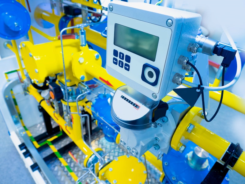 Medición de flujo de gas natural